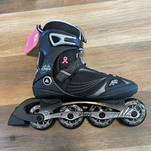 New - tried them out once - size 8.5 womens roller blades - Athena k2